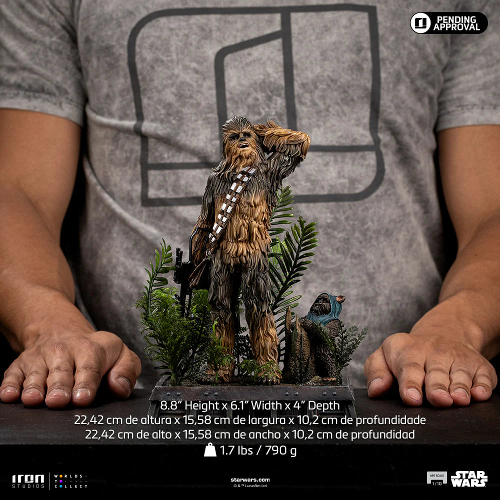 Statue Chewbacca and Tokkat - Star Wars - Art Scale 1/10