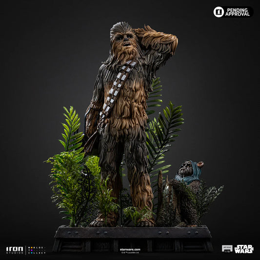 Statue Chewbacca and Tokkat - Star Wars - Art Scale 1/10
