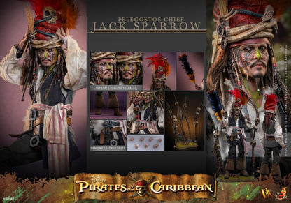 Pirates of the Caribbean Dead Man's Chest DX48 Pelegostos Chief Jack Sparrow 1/6th Scale Collectible