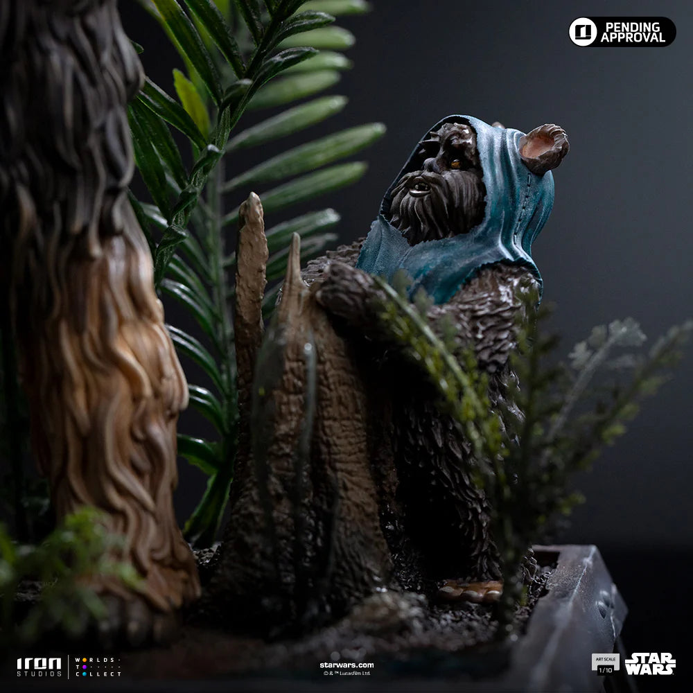 Statue Chewbacca and Tokkat - Star Wars - Art Scale 1/10