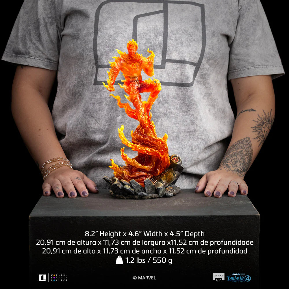 Statue Human Torch - The Fantastic Four: First Steps - Art Scale 1/10