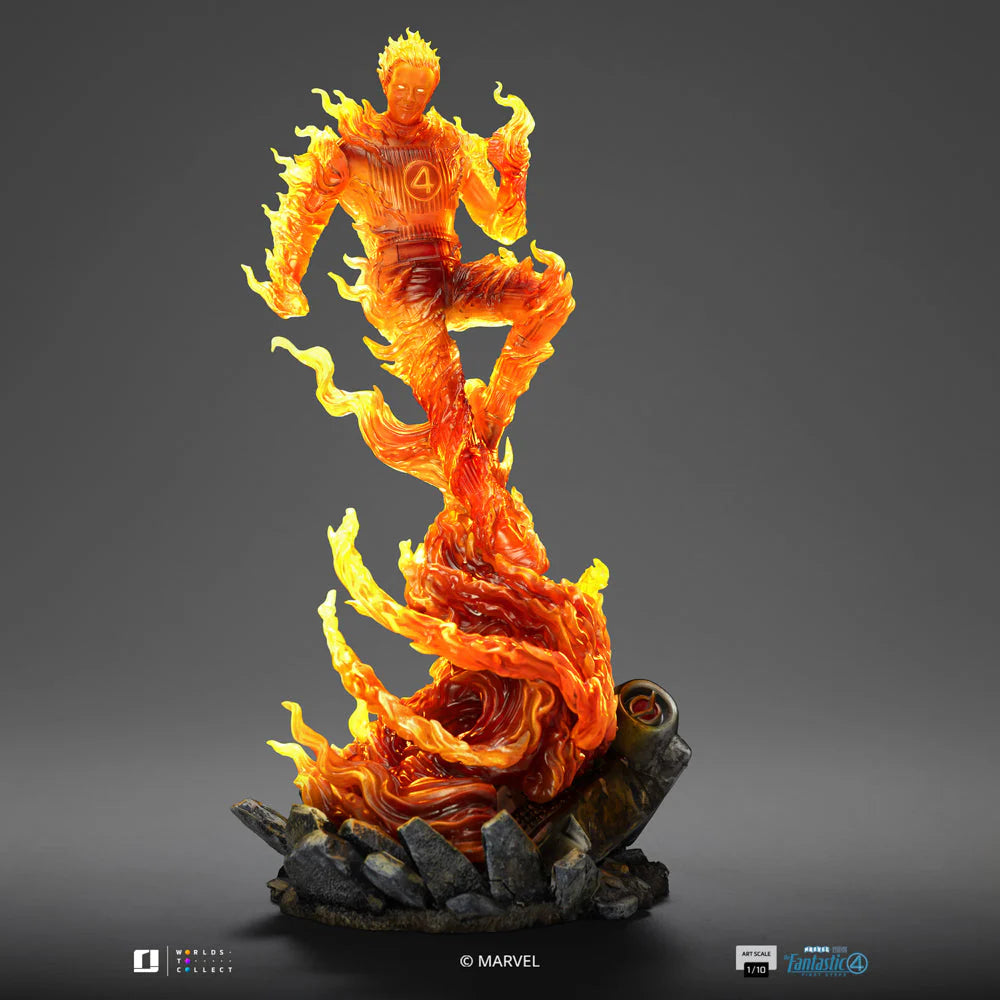 Statue Human Torch - The Fantastic Four: First Steps - Art Scale 1/10