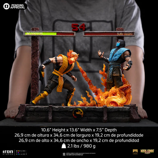 Statue Scorpion vs Sub-Zero- Mortal Kombat - Art Scale 1/10