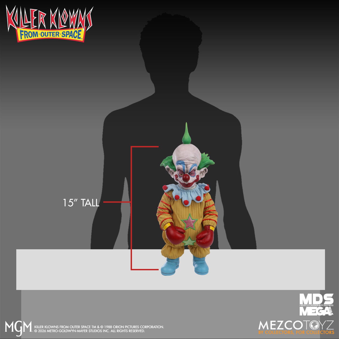 Killer Klowns from Outer Space Mezco Designer Series Mega Scale Shorty Doll