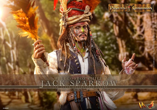 Pirates of the Caribbean Dead Man's Chest DX48 Pelegostos Chief Jack Sparrow 1/6th Scale Collectible