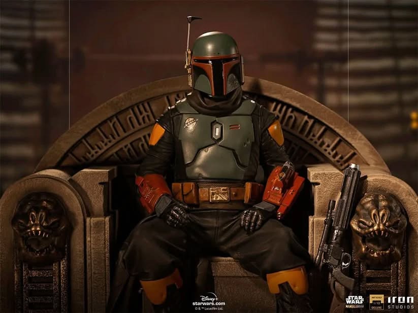 BOBA FETT ON THRONE 1:10 THE MANDALORIAN
