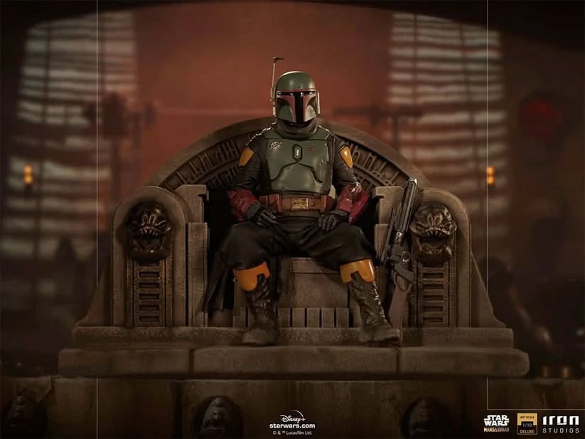 BOBA FETT ON THRONE 1:10 THE MANDALORIAN