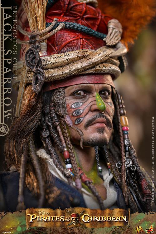 Pirates of the Caribbean Dead Man's Chest DX48 Pelegostos Chief Jack Sparrow 1/6th Scale Collectible
