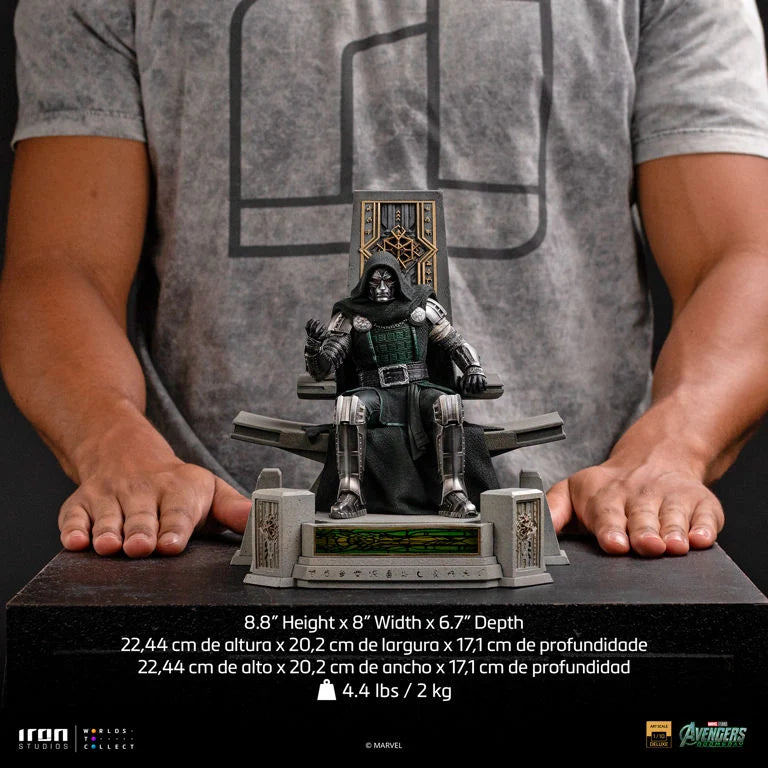 Avengers Doomsday Doctor Doom on Throne 1/10 Art Scale Statue