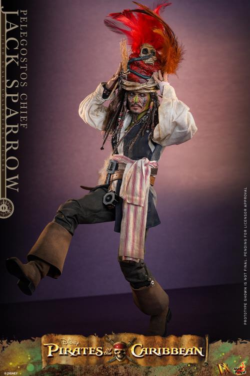 Pirates of the Caribbean Dead Man's Chest DX48 Pelegostos Chief Jack Sparrow 1/6th Scale Collectible