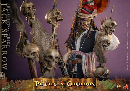 Pirates of the Caribbean Dead Man's Chest DX48 Pelegostos Chief Jack Sparrow 1/6th Scale Collectible
