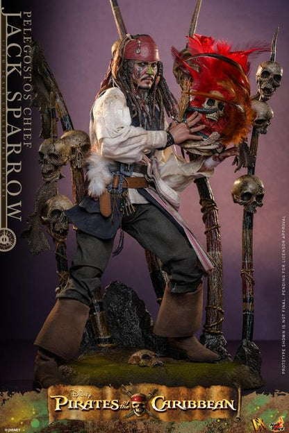 Pirates of the Caribbean Dead Man's Chest DX48 Pelegostos Chief Jack Sparrow 1/6th Scale Collectible
