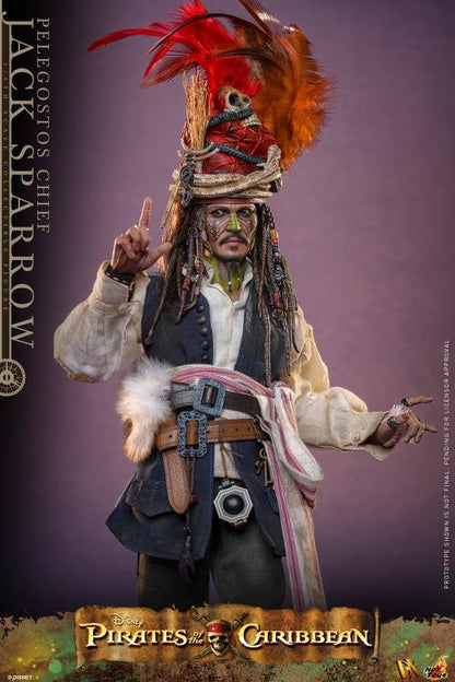 Pirates of the Caribbean Dead Man's Chest DX48 Pelegostos Chief Jack Sparrow 1/6th Scale Collectible