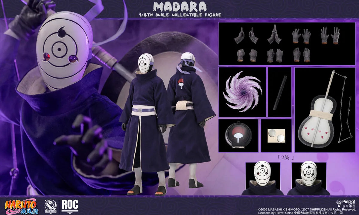 Naruto Shippuden Rocket Toys Madara Uchiha (White Mask Ver.)