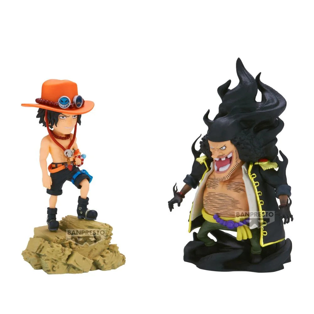 One Piece World Collectable Figur- Portgas D. Ace vs Marshall D. Teach