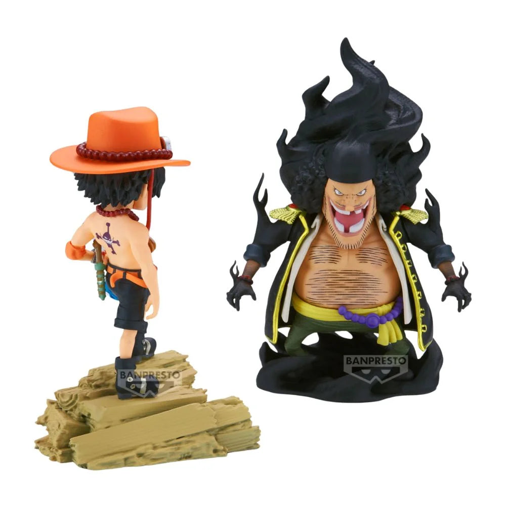 One Piece World Collectable Figur- Portgas D. Ace vs Marshall D. Teach
