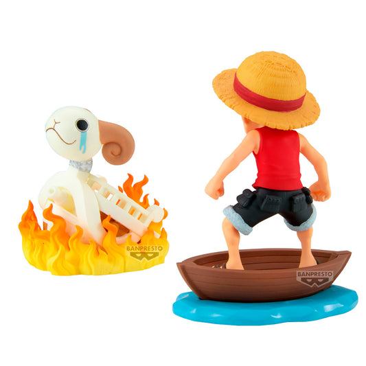 One Piece World Collectable Figure Log Stories Monkey D. Luffy & Going Merry