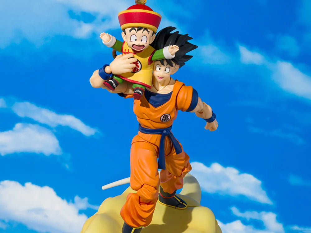Dragon Ball Z SH Figuarts Son Goku and Son Gohan Childhood with Nimbus Cloud