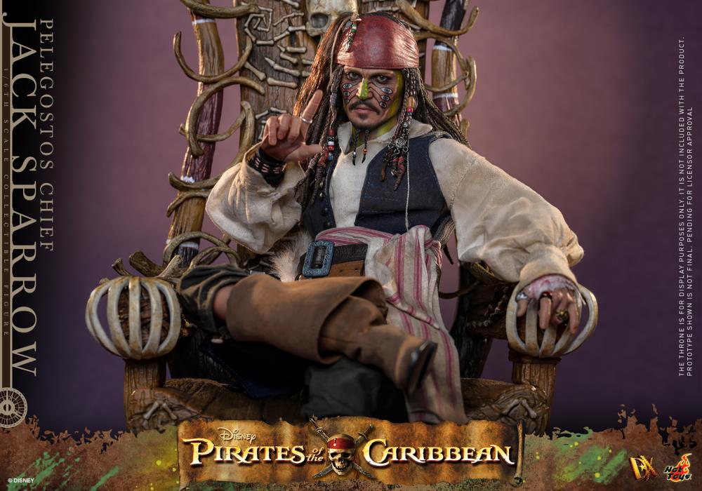 Pirates of the Caribbean Dead Man's Chest DX48 Pelegostos Chief Jack Sparrow 1/6th Scale Collectible