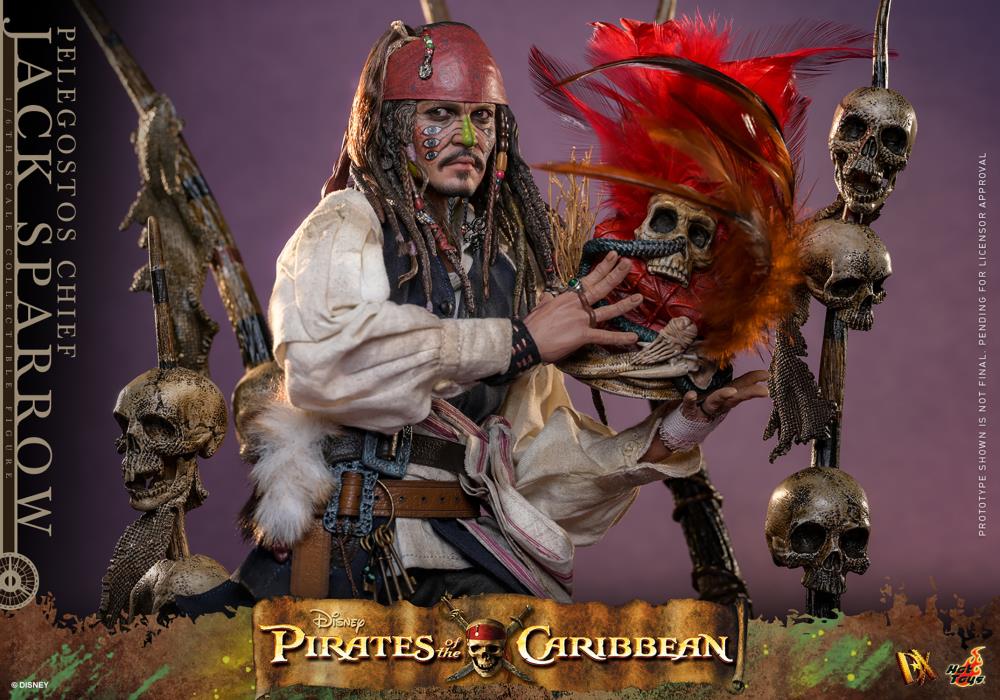 Pirates of the Caribbean Dead Man's Chest DX48 Pelegostos Chief Jack Sparrow 1/6th Scale Collectible