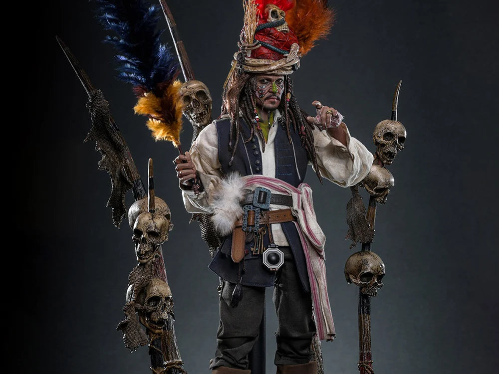 Pirates of the Caribbean Dead Man's Chest DX48 Pelegostos Chief Jack Sparrow 1/6th Scale Collectible