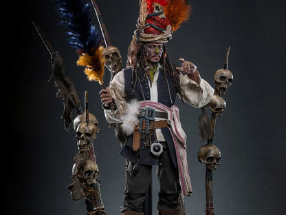 Pirates of the Caribbean Dead Man's Chest DX48 Pelegostos Chief Jack Sparrow 1/6th Scale Collectible