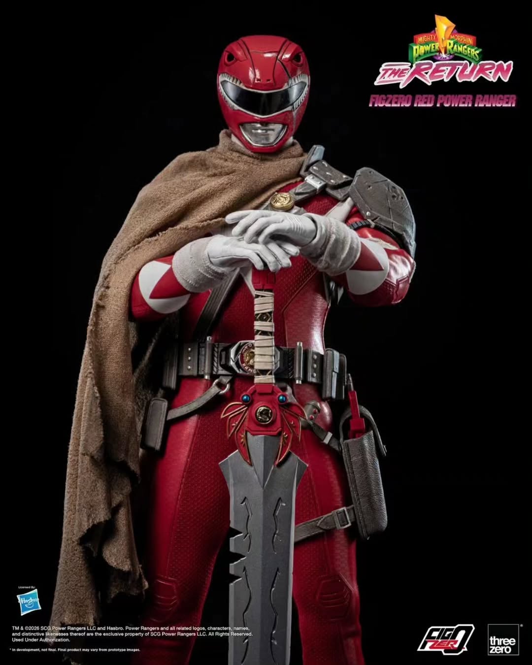 Mighty Morphin Power Rangers The Return FigZero Red Ranger 1/6