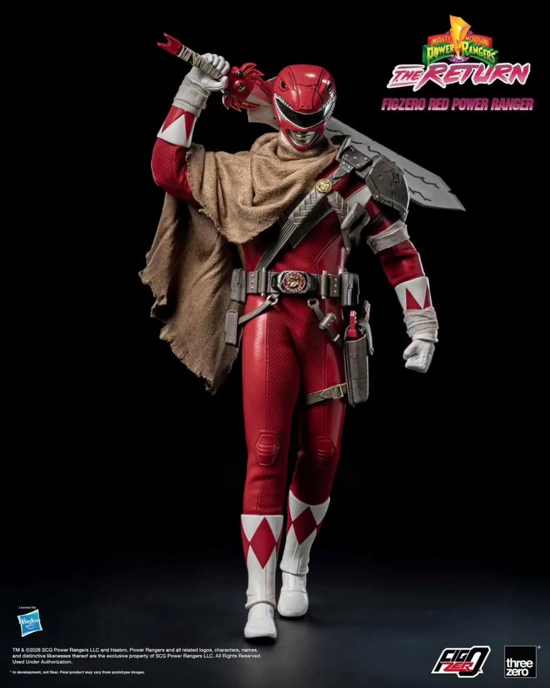 Mighty Morphin Power Rangers The Return FigZero Red Ranger 1/6