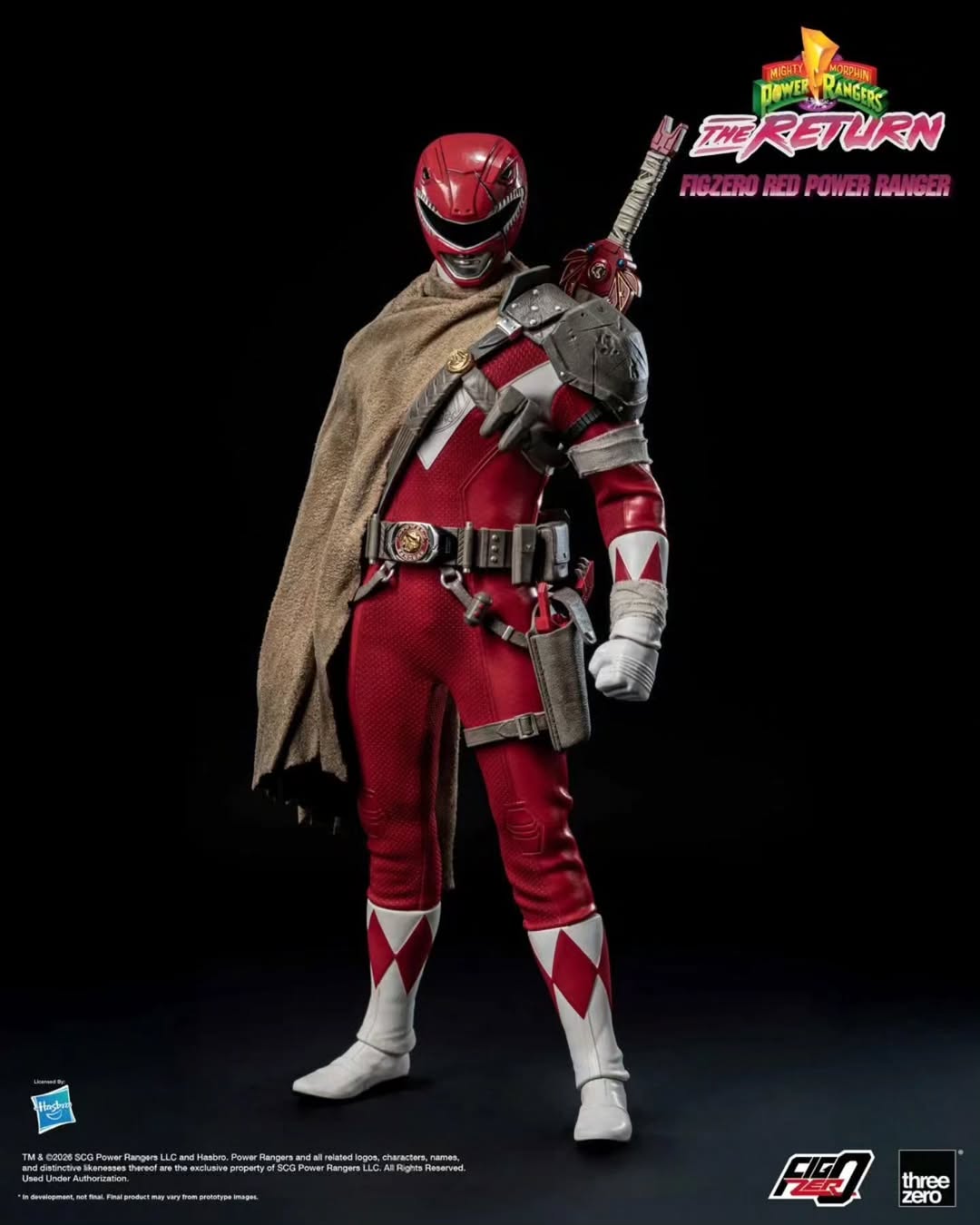 Mighty Morphin Power Rangers The Return FigZero Red Ranger 1/6